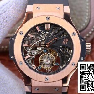 Hublot Big Bang hollow tourbillon 1:1 Best Edition Swiss Seagull с ручным заводом и турбийоном 18K Rose Gold