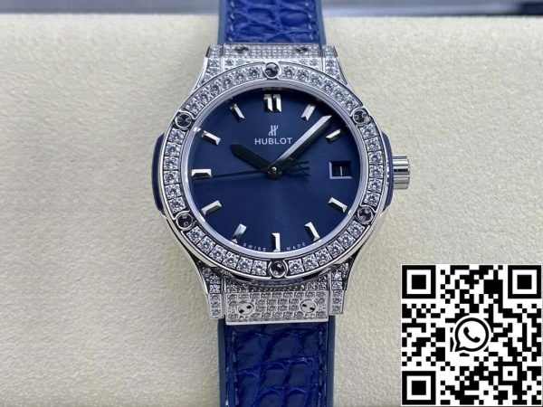 Hublot Classic Fusion 33MM Кварцевый 1 1 Лучшее издание HB Завод Алмаз Дело США Реплика Смотреть 4320 Hublot Classic Fusion 33MM Кварцевый 1:1 Лучшее издание HB Завод Алмаз Дело