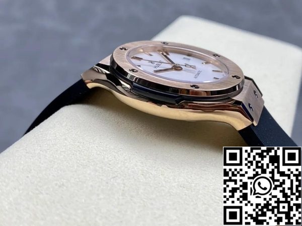 Hublot Classic Fusion 565 OX 2611 LR 38MM 1 1 Лучшее издание HB завод белый Dia США Реплика Смотреть 6081 Hublot Classic Fusion 565.OX.2611.LR 38MM 1:1 Лучшее издание HB завод белый Dia