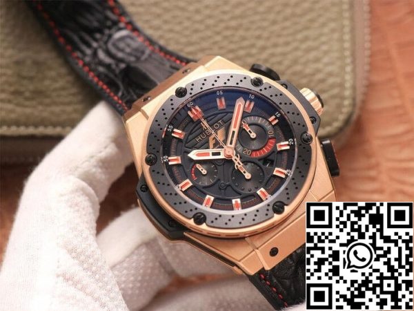 Hublot King Power Ferrari F1 1 1 1 Best Edition V6 Factory Black Dial Rose Gold ZDA replika Watch 7604 Hublot King Power Ferrari F1 1: 1 Best Edition V6 Factory Black Dial Rose Gold