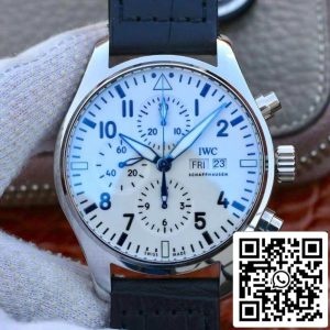 IWC Pilot Chronograph IW377725 ZF Factory 1:1 Best Edition Swiss ETA7750 Leather Watch Strap