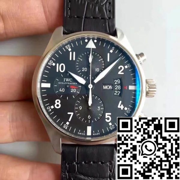 IWCのパイロットIW377777 1:1ベスト版ZFの工場ブラックダイヤルアメリカレプリカ時計8729 IWCのパイロットIW377777 1:1ベスト版ZFの工場ブラックダイヤル