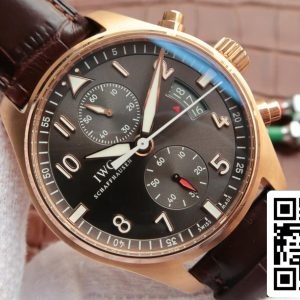 IWC パイロット IW387802 1:1 ベスト・エディション ZFファクトリー ローズゴールド ダークグレー文字盤