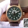 IWC Pilot Spitfire IW327101 1 1 Best Edition ZF Factory Green Dial Swiss ETA82710 US Replica Watch 1935 IWC Pilot Spitfire IW327101 1:1 Best Edition ZF Factory Green Dial Swiss ETA82710