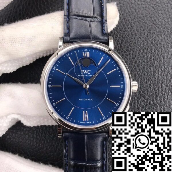 IWC Portofino Moon Phase IW459402 1 1 Лучшее издание MKS завода синий циферблат США Реплика Смотреть 1294 IWC Portofino Moon Phase IW459402 1:1 Лучшее издание MKS завода синий циферблат
