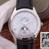Jaeger LeCoultre Master Calendar 1558420 OM tovarne 1 1 Best Edition švicarski ETA866 Silver Dial črno tele usnjeni trak ZDA replika Watch 1464 Jaeger-LeCoultre Master Calendar 1558420 OM tovarne 1: 1 Best Edition švicarski ETA866 Silver Dial črno tele usnjeni trak