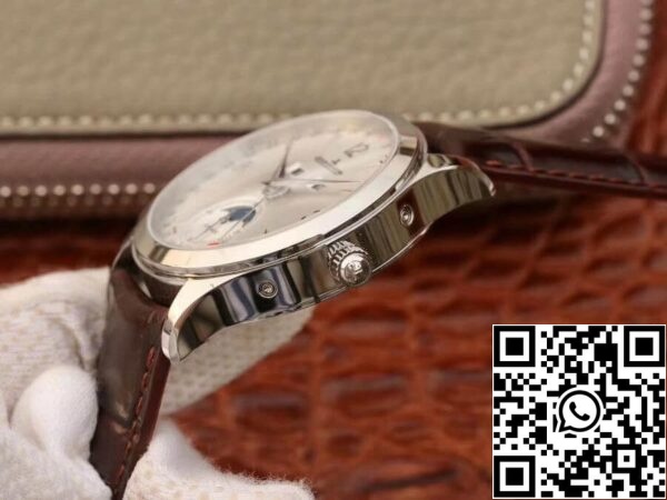 Jaeger LeCoultre Master Calendar 1558420 OM gyár 1 1 Best Edition Swiss ETA866 White dial US Replica Watch 7648 Jaeger-LeCoultre Master Calendar 1558420 OM gyár 1 1:1 Best Edition Swiss ETA866 White dial