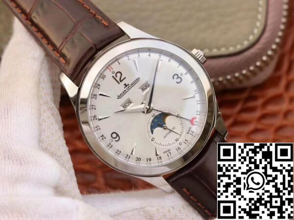 Jaeger LeCoultre Master Calendar 1558420 OM gyár 1 1 Best Edition Swiss ETA866 White dial US Replica Watch 8381 Jaeger-LeCoultre Master Calendar 1558420 OM gyár 1 1:1 Best Edition Swiss ETA866 White dial