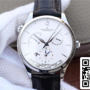 ジャガールクルトマスタージオグラフィック1428421 1:1ベスト版スイスETA939A/1シルバーダイヤル