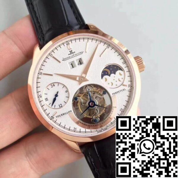 Jaeger LeCoultre Master Grande Tradition Tourbillon Мужские часы 1 1 Лучшее издание швейцарского турбийона 18K розовое золото белый циферблат США Реплика часов 8989 Jaeger-LeCoultre Master Grande Tradition Tourbillon Мужские часы 1:1 Лучшее издание швейцарского турбийона 18K розовое золото белый циферблат