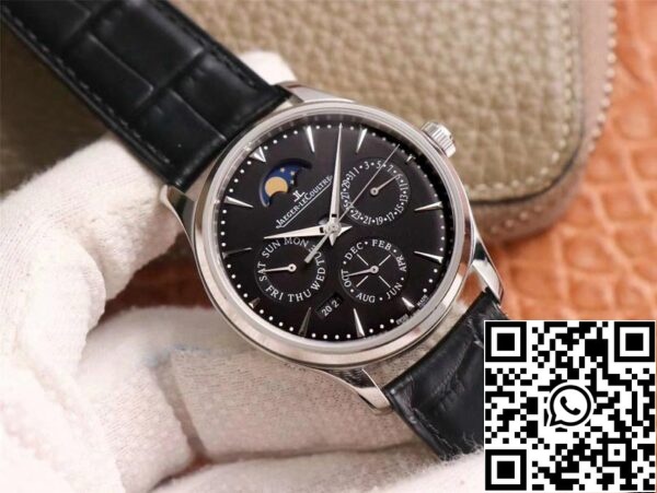 Jaeger LeCoultre Master Ultra Thin 1308470 1 1 Най-доброто издание V9 Factory черен циферблат швейцарски ETA868 САЩ реплика часовник 7519 Jaeger LeCoultre Master Ultra Thin 1308470 1: 1 Най-доброто издание V9 Factory черен циферблат швейцарски ETA868