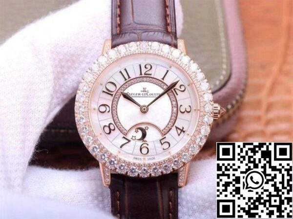 Jaeger LeCoultre Rendez Vous Q3523570 1 1 Best Edition ZF Factory Rose Gold Diamond švicarski ETA925B 1 ZDA replika Watch 3727 Jaeger LeCoultre Rendez Vous Q3523570 1: 1 Best Edition ZF Factory Rose Gold Diamond švicarski ETA925B/1