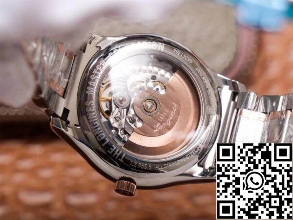 ロンジンマスターコレクションL2 755 5 59 7 1:1ベスト版KY工場ブラックダイヤルアメリカレプリカ時計 2331ロンジンマスターコレクションL2.755.5.59.7 1:1ベスト版KY工場ブラックダイヤル
