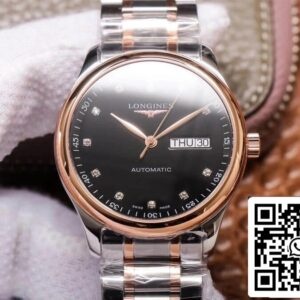 ロンジン マスターコレクション L2.755.5.59.7 1:1 ベストエディション KYファクトリー ブラックダイヤル