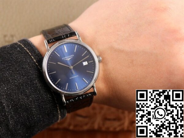 Longines prisotnost L4 921 4 92 2 1 1 Najboljša izdaja KY Factory Blue Dial ZDA replika Watch 1961 Longines prisotnost L4.921.4.92.2 1: 1 Najboljša izdaja KY Factory Blue Dial