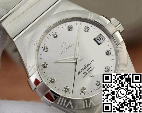 Omega Constellation 123 10 38 21 52 001 1 1 Best Edition VS Factory Diamond set Dial Yhdysvaltain Replica Watch 2500 Omega Constellation 123.10.38.21.52.001 1:1 Best Edition VS Factory Diamond set Dial
