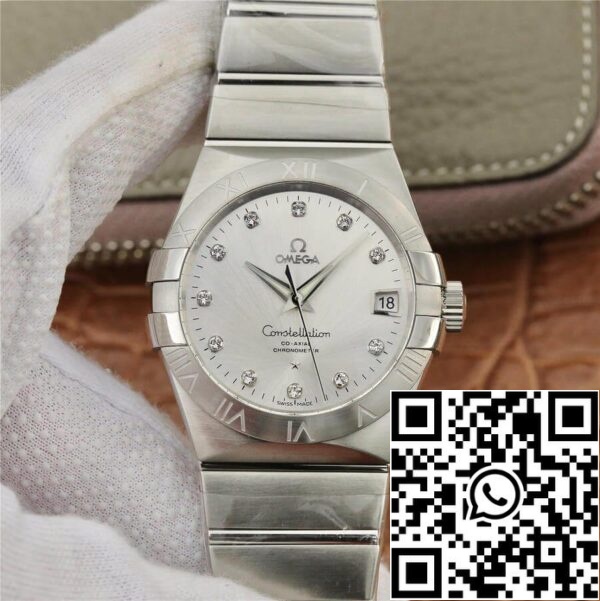 Omega Constellation 123 10 38 21 52 001 1 1 Best Edition VS Factory Diamond set Dial Yhdysvaltain Replica katsella 3782 Omega Constellation 123.10.38.21.52.001 1: 1 Best Edition VS Factory Diamond set Dial