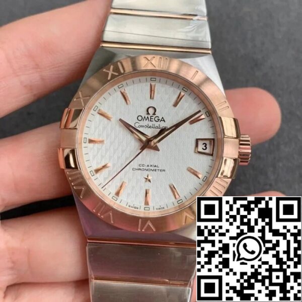 Omega Constellation 123 20 38 21 02 007 1 1 Best Edition VS Factory Quadrante Argento Replica Orologio 9002 Omega Constellation 123.20.38.21.02.007 1:1 Best Edition VS Factory Quadrante Argento