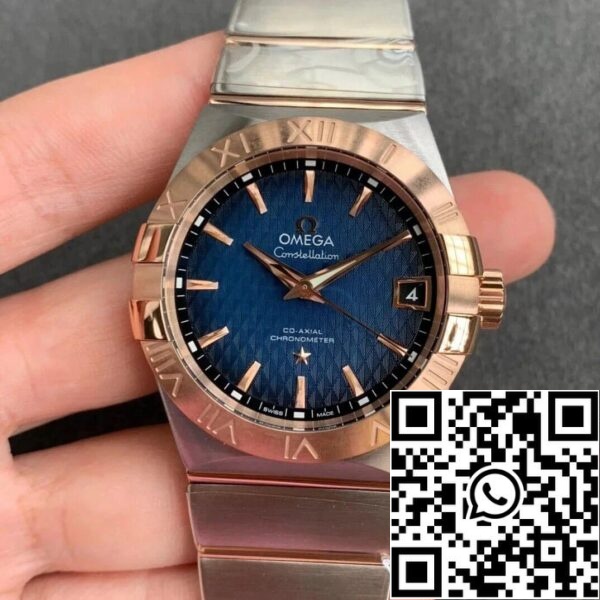 Omega Constellation 123 20 38 21 03 001 1 1 Лучшее издание VS фабрика синий циферблат США Реплика часы 9090 Omega Constellation 123.20.38.21.03.001 1:1 Лучшее издание VS фабрика синий циферблат