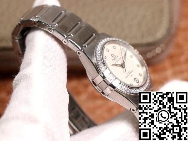 Omega Constellation 131 15 29 20 52 001 1 1 Best Edition 3S Factory V5 Silver Diamond Bezel US Replica Ρολόι 3395 Omega Constellation 131.15.29.20.52.001 1:1 Best Edition 3S Factory V5 Silver Diamond Bezel
