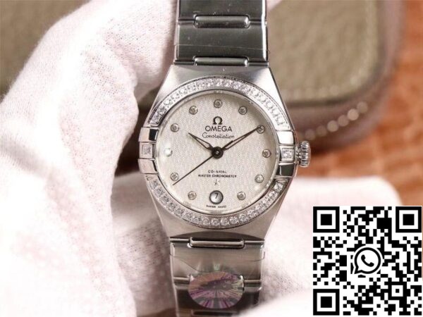 Omega Constellation 131 15 29 20 52 001 1 1 Best Edition 3S Factory V5 Silver Diamond Bezel US Replica ρολόι 9699 Omega Constellation 131.15.29.20.52.001 1:1 Best Edition 3S Factory V5 Silver Diamond Bezel