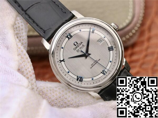 Omega De Ville 424 13 40 20 02 003 1 1 Best Edition MKS Factory Silver Dial US Replica óra 1925 Omega De Ville 424.13.40.20.02.003 1:1 Best Edition MKS Factory Silver Dial 1:1 Best Edition MKS Factory Silver Dial