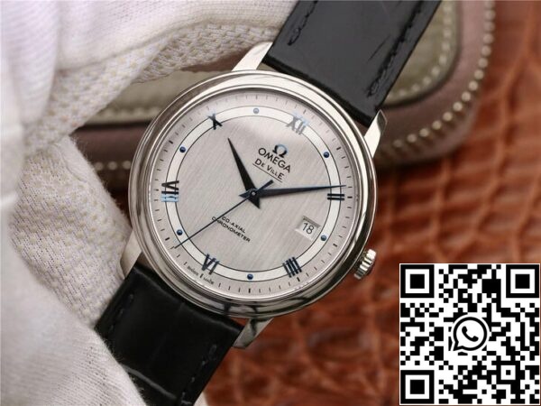Omega De Ville 424 13 40 20 02 003 1 1 Best Edition MKS Factory Silver Dial US Replica óra 5924 Omega De Ville 424.13.40.20.02.003 1:1 Best Edition MKS Factory Silver Dial 1:1 Best Edition MKS Factory Silver Dial