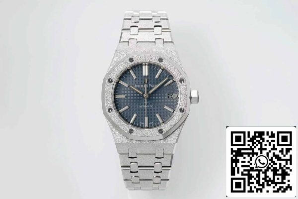 a170015159042491 1515 Audemars Piguet 15454 Frost Gold 1:1 best edition Modra številčnica