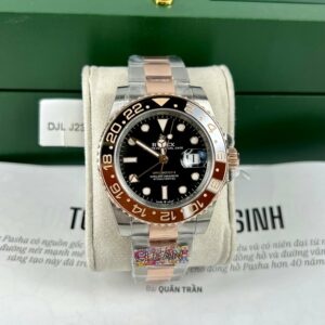 ロレックスGMTマスターIIルートビールメンズ腕時計126711CHNR-0002ローズゴールド巻き