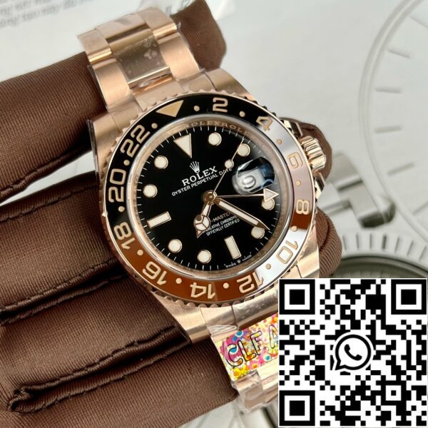 Z4591912022844 6E8CC0F49515A8335B1EEAB5057B1F9C 08674EF1 4159 4250 A436 A72024041F4A 롤렉스 GMT-Master II 에버로스 골드 루트 비어 브라운 126715CHNR 40mm 로즈 골드 클린 공장 출고용 포장