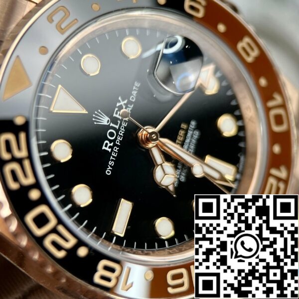 Z4591912077840 DBB9490B25F221B0E927427463EBA2BC 8ACD89EB E97B 492B BF3E 65BC7BD701ED 롤렉스 GMT-Master II 에버로스 골드 루트 비어 브라운 126715CHNR 40mm 로즈 골드 포장 클린 팩토리에서 제작