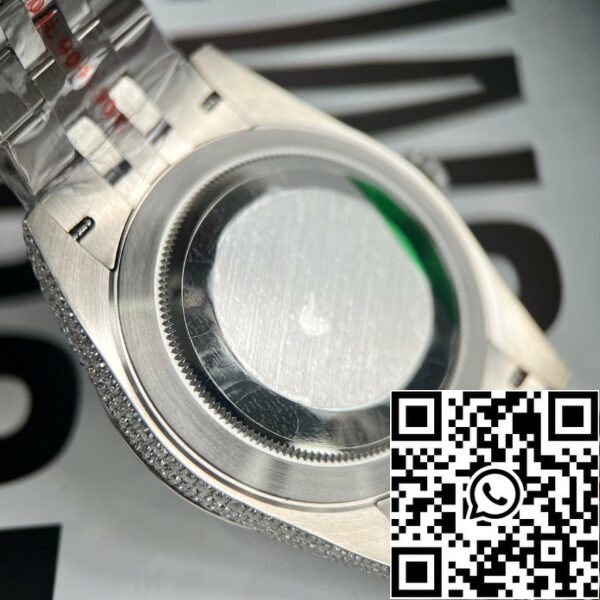 z4631966728600 ed31d8c47e1a6abcbda0110b47555069 e3f069c8 f24d 4060 8dac 47cc8aa4e380 Rolex Datejust 41 Μπλε καντράν ανδρικό ρολόι 126334-0002 custom moissanite