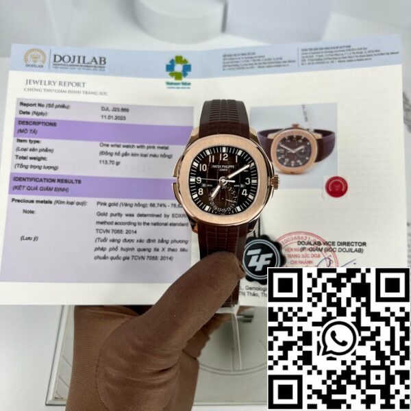 Z4663736472867 1DDE635638AD0750BA4AA2F5C55A95B0 파텍 필립 5164R-001 아쿠아넛 40.8mm 18k 로즈 골드 ZF 팩토리 제작