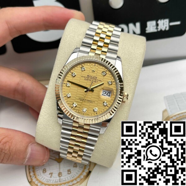z4726471045827 f5500bedd56affd84af3bccb9335aa44 6a4004fe e100 438b 8d91 f79dccacb462 Rolex Datejust 36 126233 GM Factory 1:1 Best Edition 18K Gold Filled 36 мм