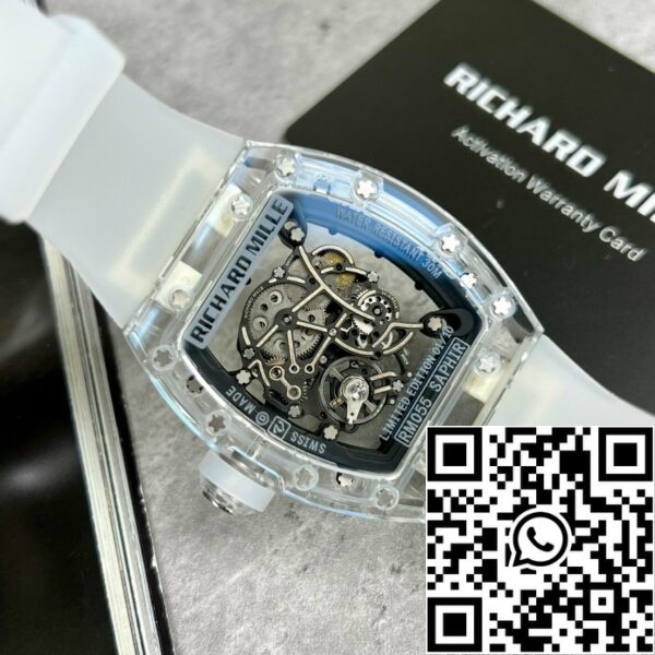 z4792886759807 31503b76bc8895ee84284df7e8bff8db Richard Mille RM055 1:1 Best Edition RM Factory Cassa in zaffiro