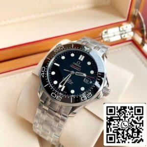 Omega Seamaster Diver 300M Co- Axial 212.30.41.20.03.001 Musta Kehys - Sveitsin Original Movement - Sveitsin alkuperäinen liike