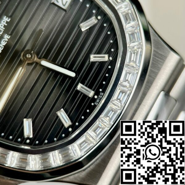 z4837249535641 9206332bb261a636e098b0dc5a9c872f Patek Philippe Nautilus 5711 Melhor Edição 1:1 PPF Factory Mostrador preto personalizado Diamantes Moissanite