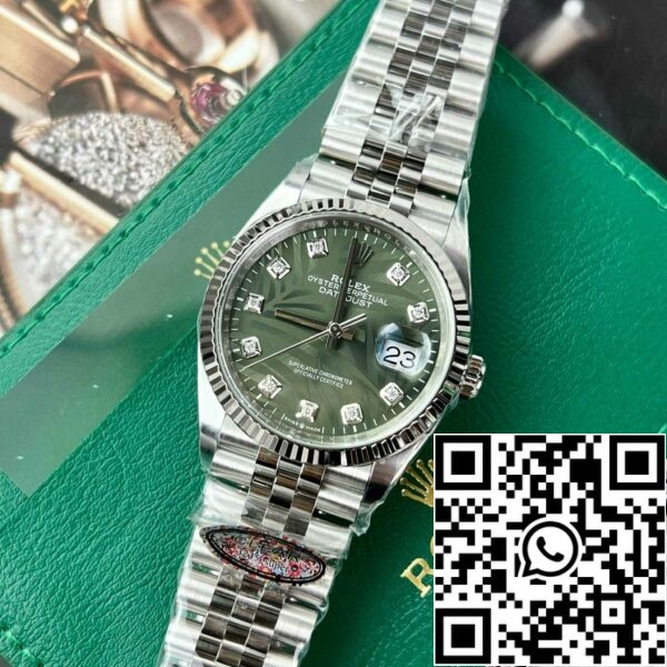 z4837260988704 3fa4d7ca3dc684caa8cb13abb9eb3b47 Rolex Datejust M126234-0055 36MM 1:1 Best Edition чистый заводской зеленый циферблат