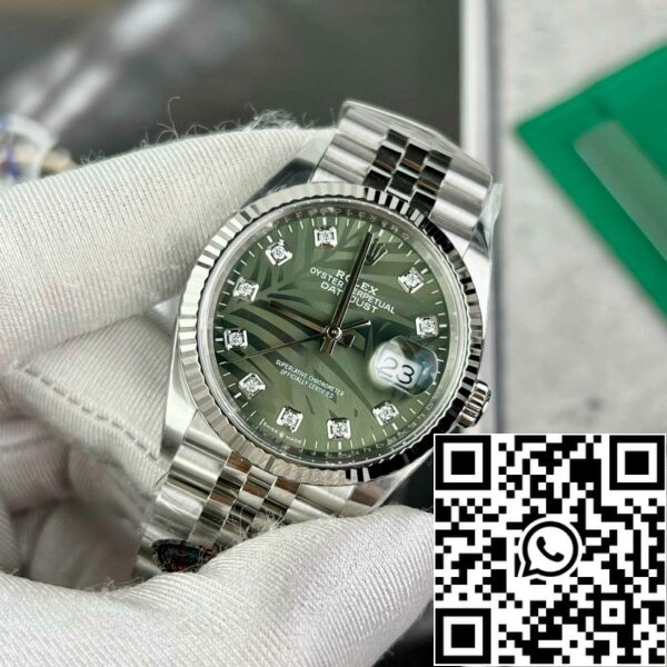 z4837260997644 a3733095e52b7bac0aafc5ed5dc119b9 Rolex Datejust M126234-0055 36MM 1:1 Best Edition чистый заводской зеленый циферблат