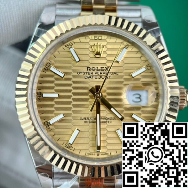 Z4841895713837 1455CD2084B6DABDC1B604215386496F 77E37D96 303F 456E 979C AD9F0F30F2CC 롤렉스 데이트저스트 41 126333-0022 베스트 1:1 에디션 18K 골드 랩핑