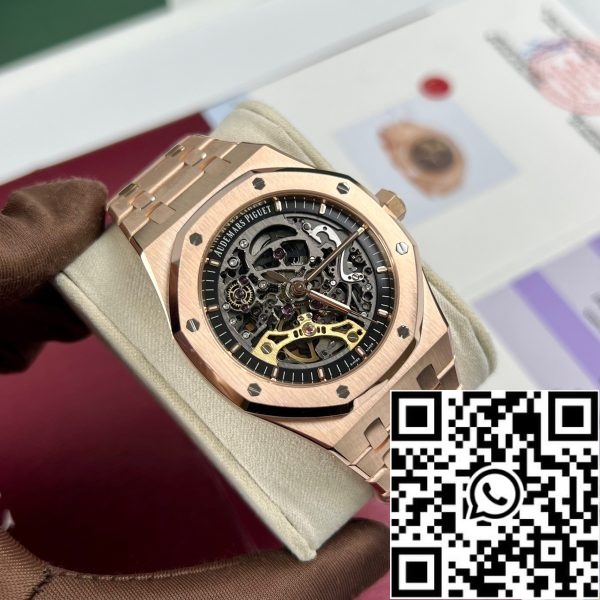 Z4844776592713 0752E8286A78B4BD402AE239351E7279 오데마 피게 로얄 오크 15407OR.OO.1220OR.01 베스트 1:1 에디션 18k 로즈골드 랩핑