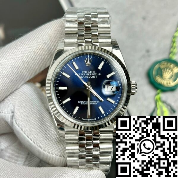 Z4853955734546 0A45EBC7FA851D30D9AEFF660B2BDE14 롤렉스 데이트저스트 M126234-0017 오이스터스틸 1:1 베스트 에디션 EW 팩토리 블루 다이얼