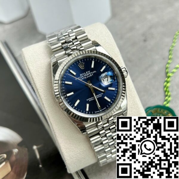Z4853955812343 1C727BBE6573BAB70B76685295A3D779 스케일 롤렉스 데이트저스트 M126234-0017 오이스터스틸 1:1 베스트 에디션 EW 팩토리 블루 다이얼