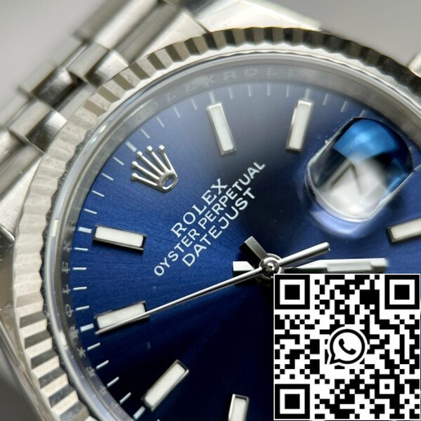 Z4853955910093 A8591452414495F8FEA277089E5135A1 스케일 롤렉스 데이트저스트 M126234-0017 오이스터스틸 1:1 베스트 에디션 EW 팩토리 블루 다이얼