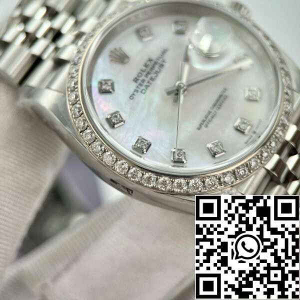Z4858487865791 B1CFA1F7B821B01656546050F7C935BC 롤렉스 데이트저스트 M278274-0006 마더 오브 펄 다이얼 커스텀 다이아몬드 베젤