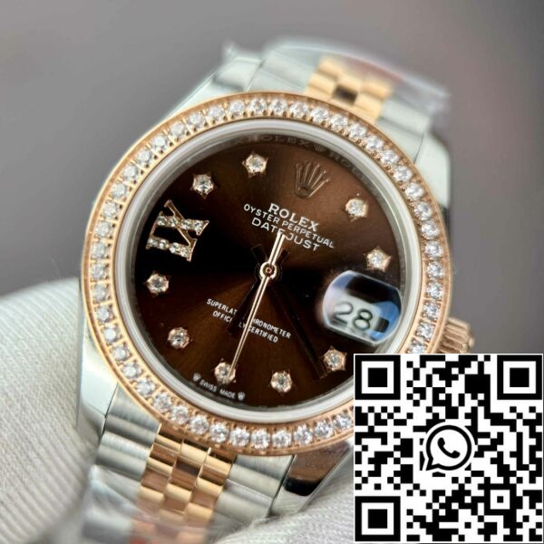 z4891870380381 f9a97eb07537e61127fc1318f1e9aba0 Реплика Rolex Lady-Datejust 28 279171-0003 Шоколадный циферблат EW Factory Best Edition