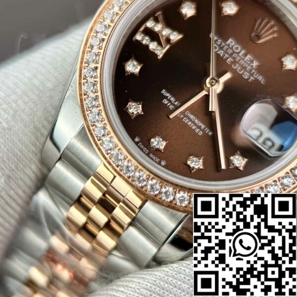 z4891870387351 cc07e7592e807bd6c197001907a317f4 Реплика Rolex Lady-Datejust 28 279171-0003 Шоколадный циферблат EW Factory Best Edition