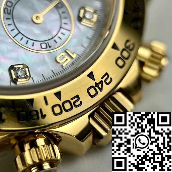 z4992855890304 cecd6f5fde91dcd17c4d4da6a3fccc76 Реплика Rolex Cosmograph Daytona 40 мм желтое золото перламутр бриллиантовый циферблат 116528