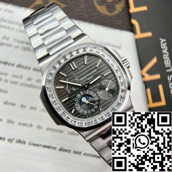 z5028880060796 8a1df0194a3bbf0011e1e9c0cf048077 Patek Philippe Nautilus 5712GR 1:1 Best Edition GR Factory Harmaa kellotaulu