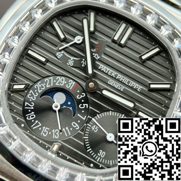 z5028880073850 ba22ab8f6a4f34eaedde44a006f6f6f46e Patek Philippe Nautilus 5712GR 1:1 Best Edition GR Factory Harmaa kellotaulu